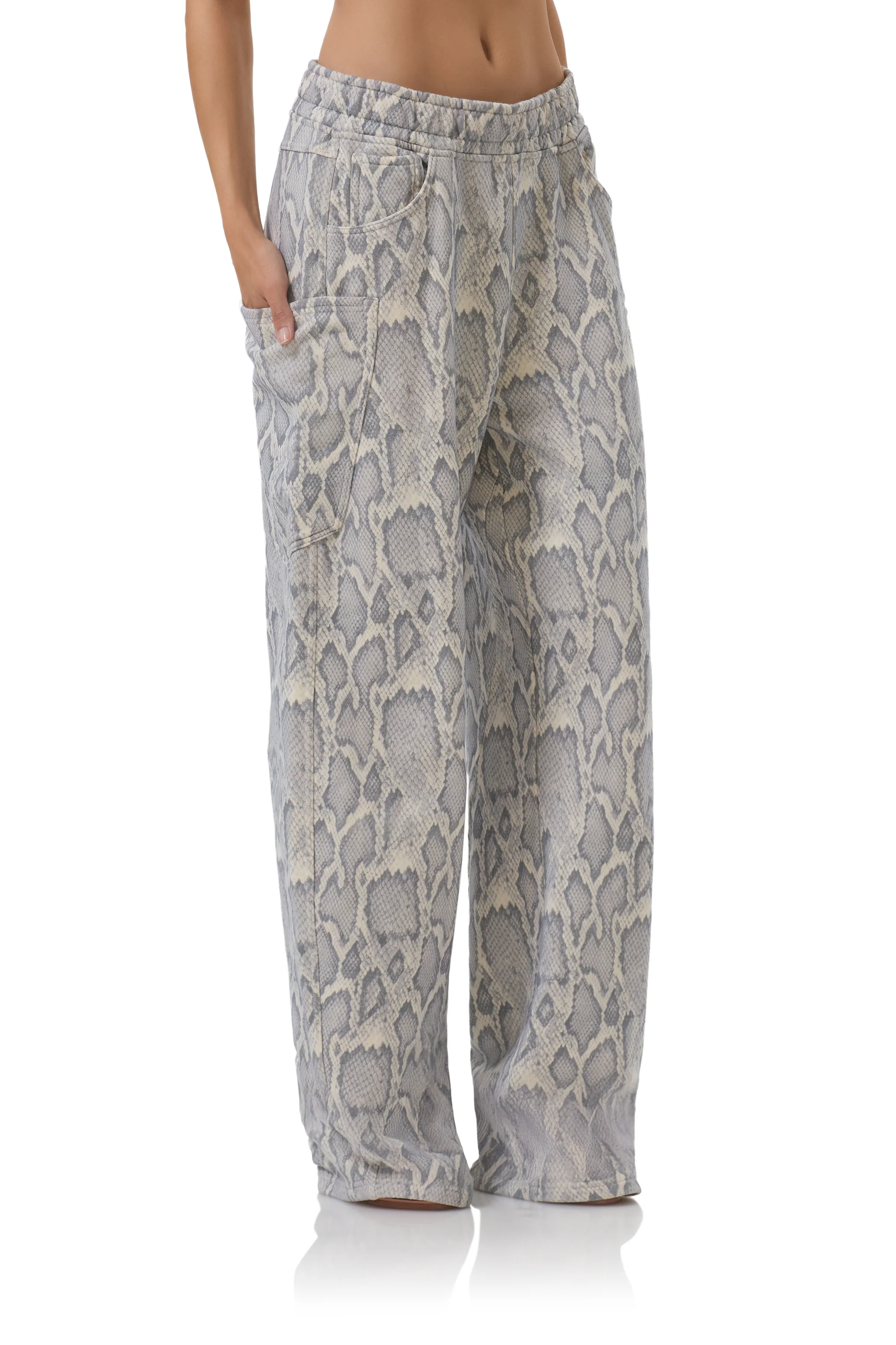 Ryan Barrel Sweatpant - Silver Snake - Image 6