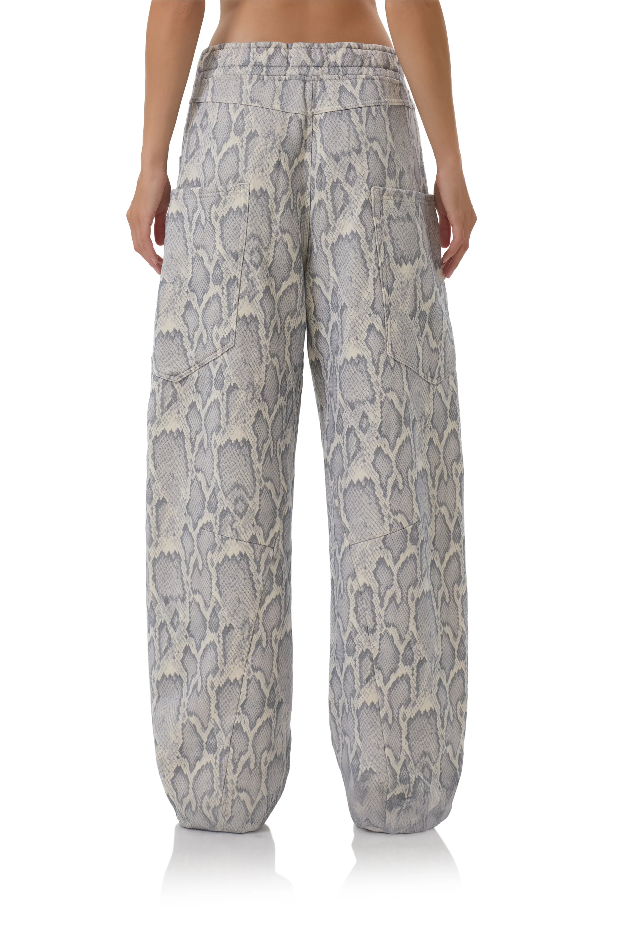 Ryan Barrel Sweatpant - Silver Snake - Image 7