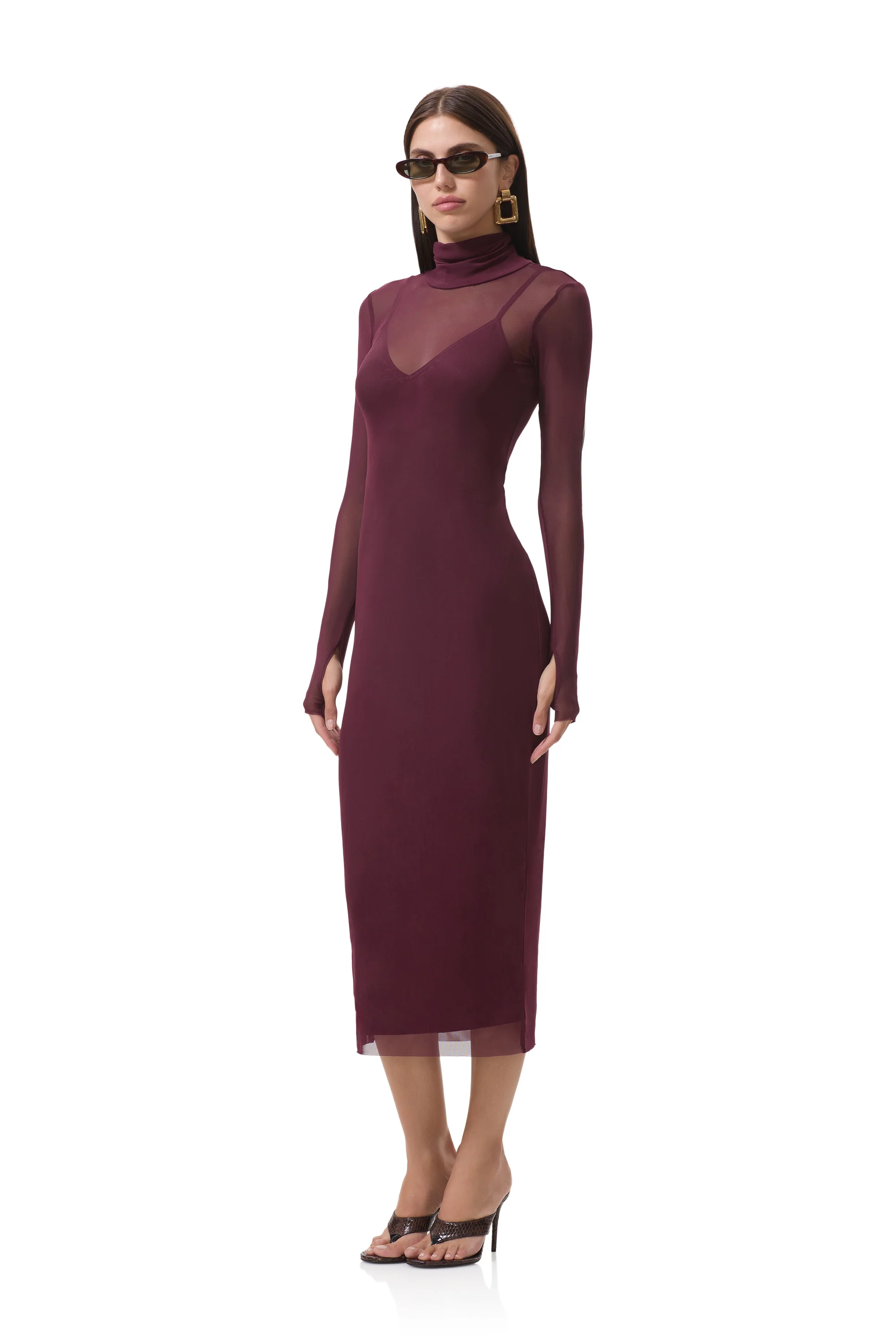 Shailene Dress - Fig - Image 3