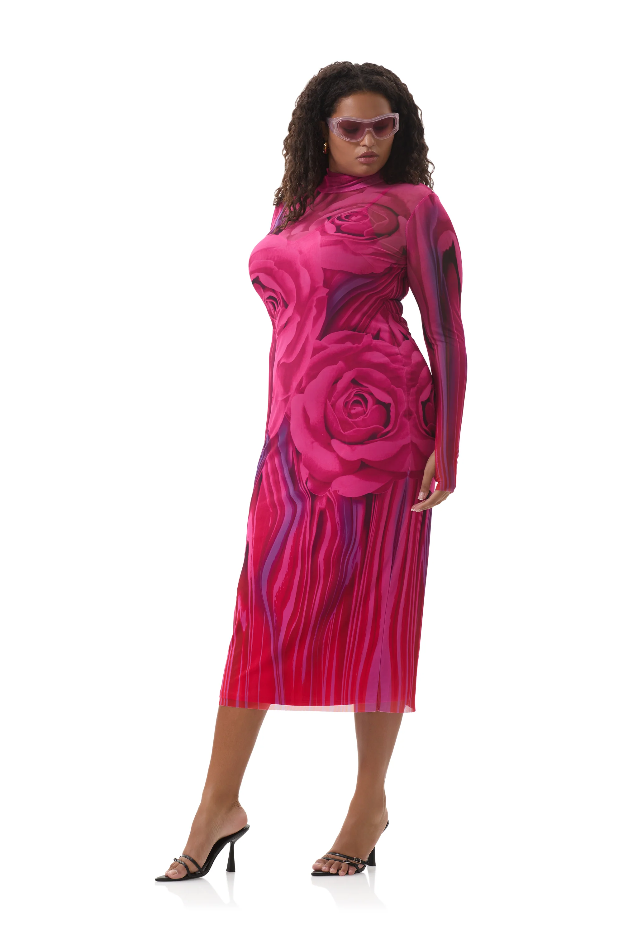 Shailene Dress - Fuchsia Rose - Image 4