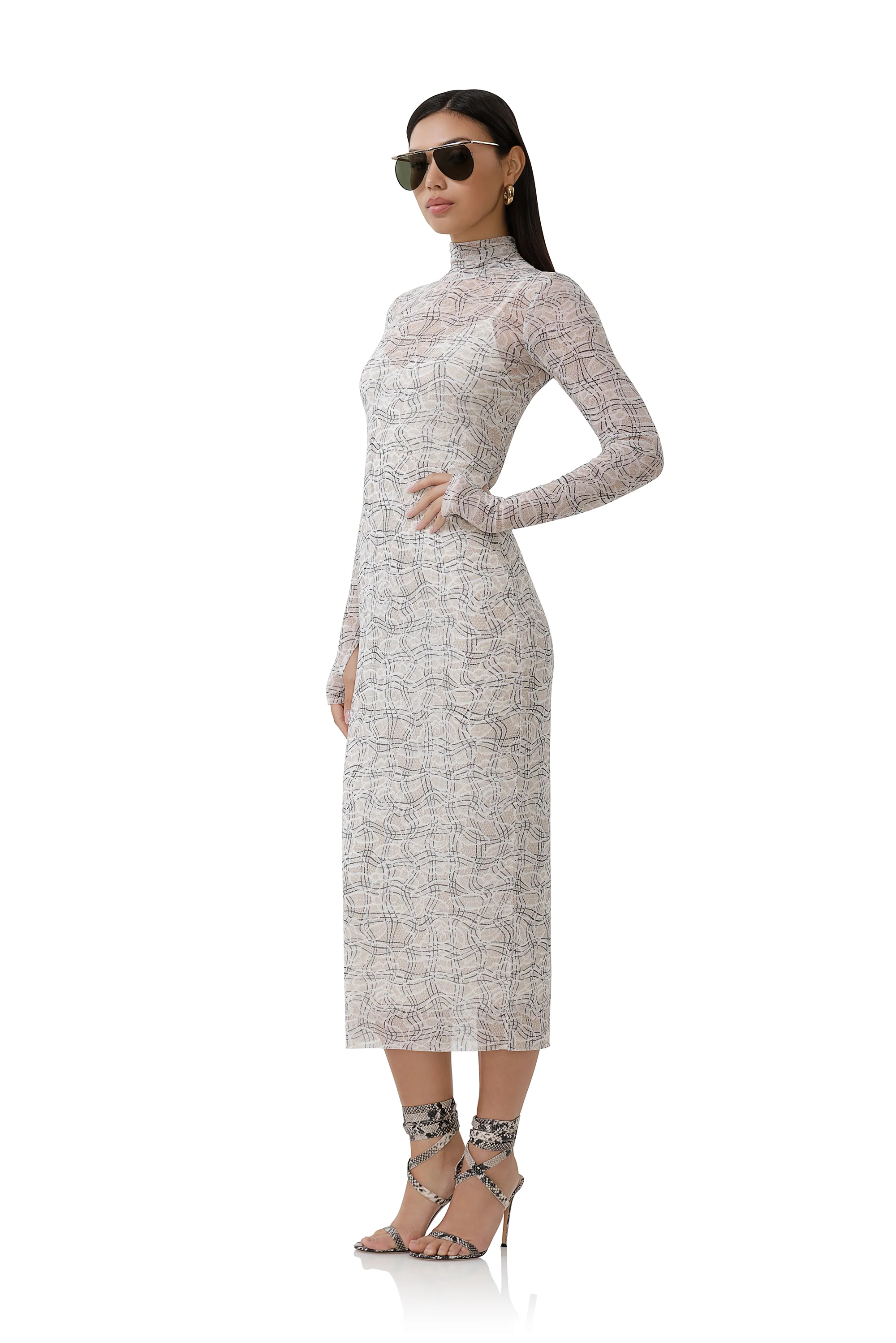 Shailene Dress - Lace Plaid - Image 3