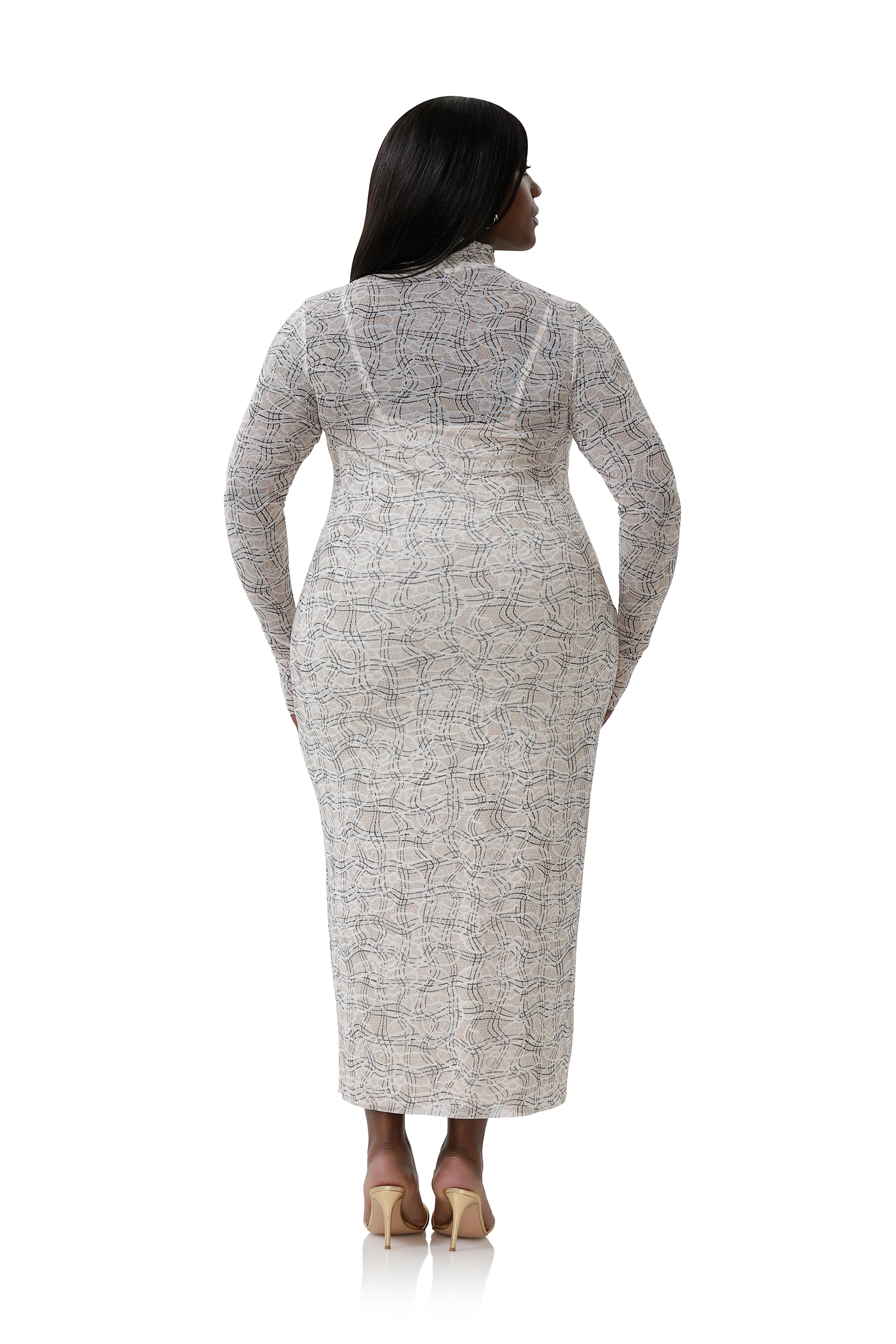 Shailene Dress - Lace Plaid - Image 8