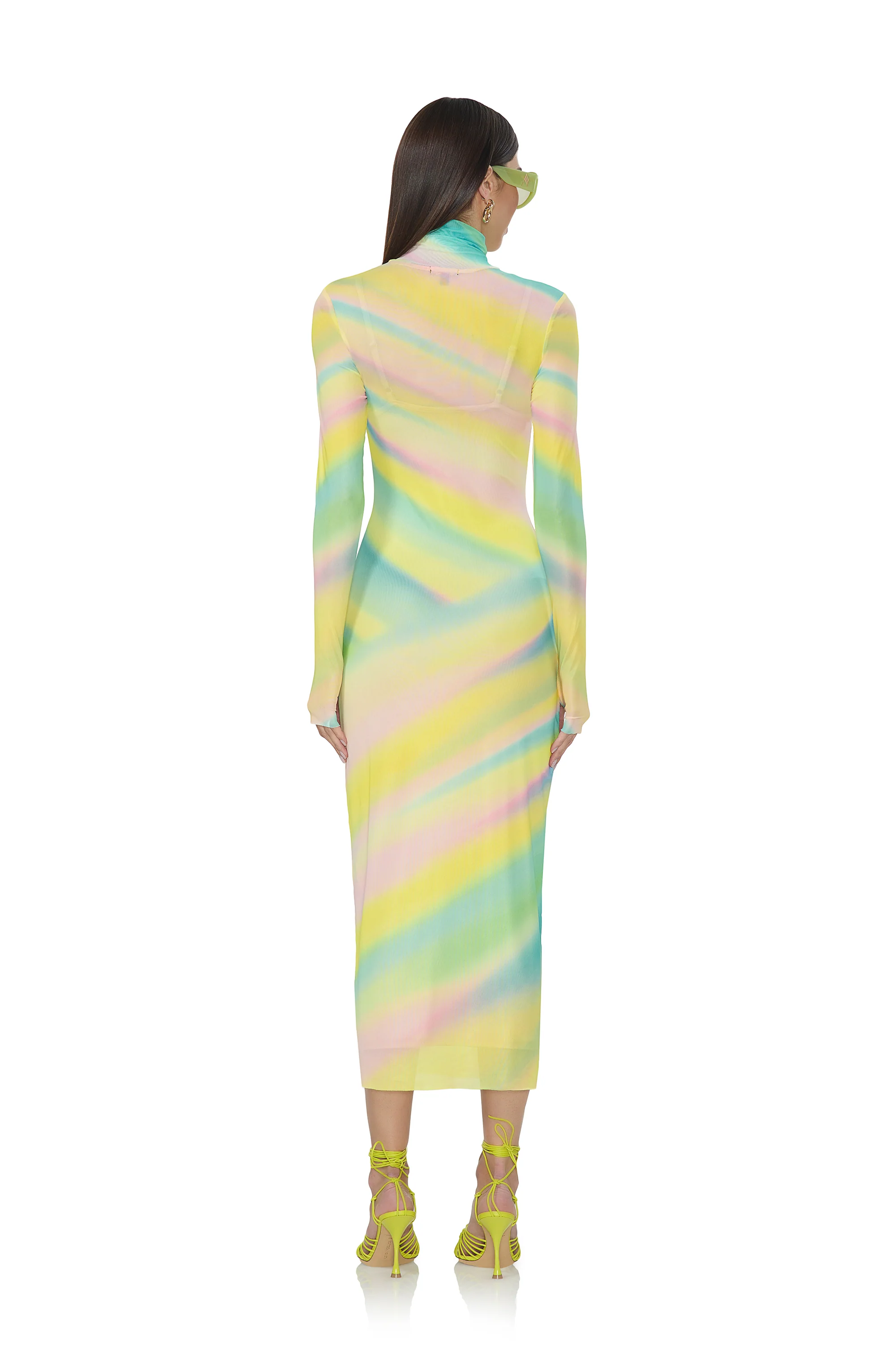 Shailene Dress - Rainbow Stripe - Image 4