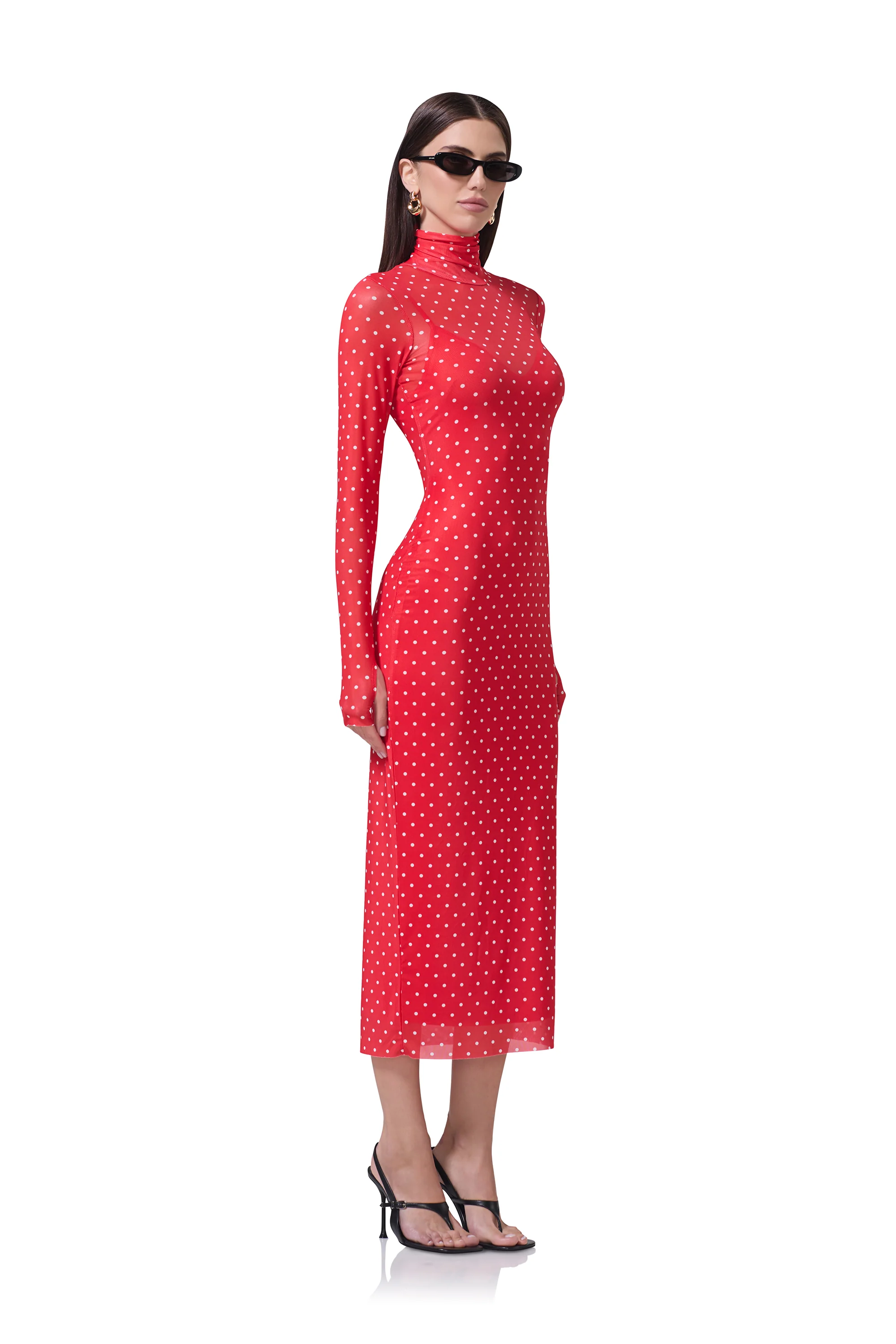 Shailene Dress - Risky Micro Dot - Image 4