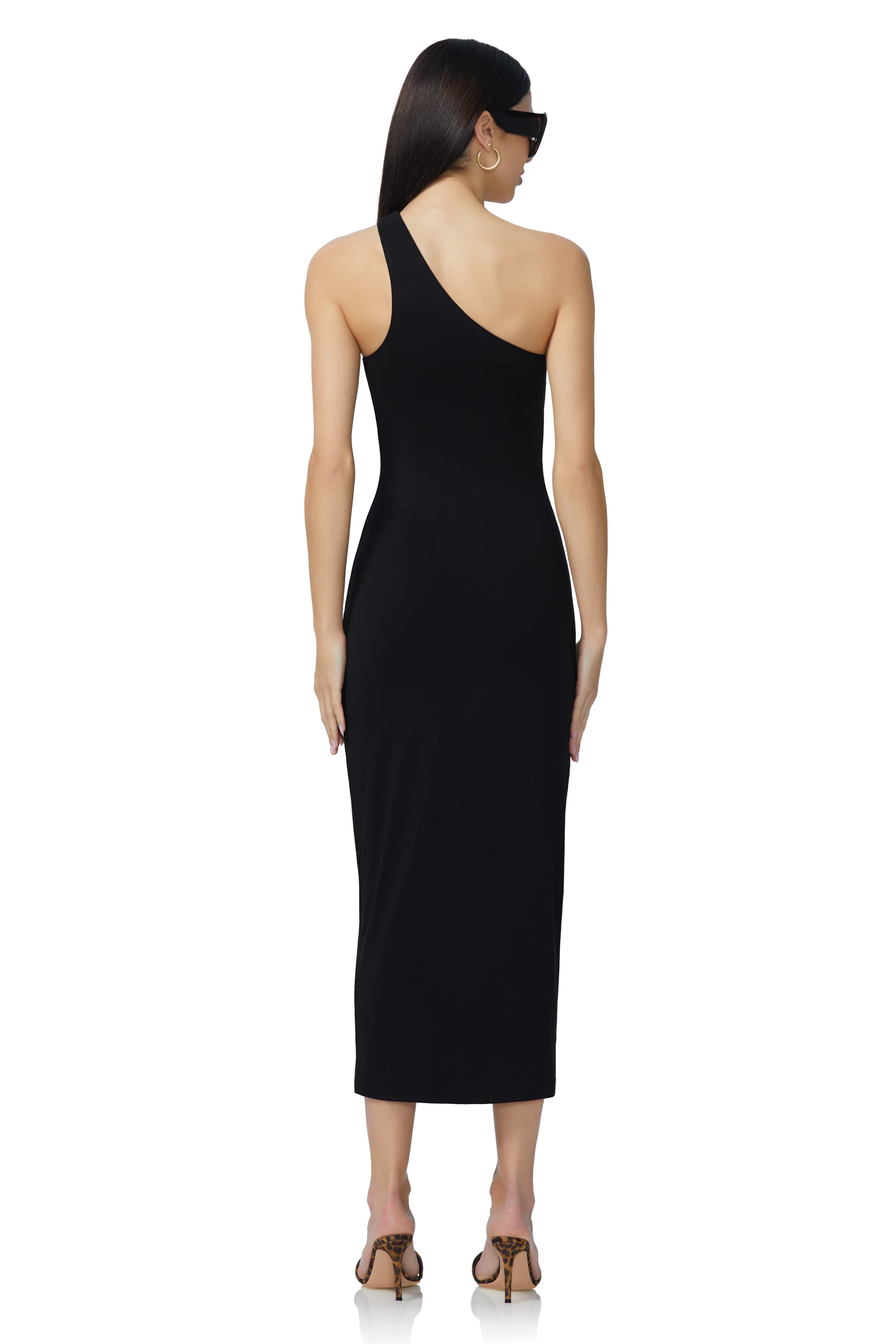 Sloane Midi Dress - Noir - Image 4