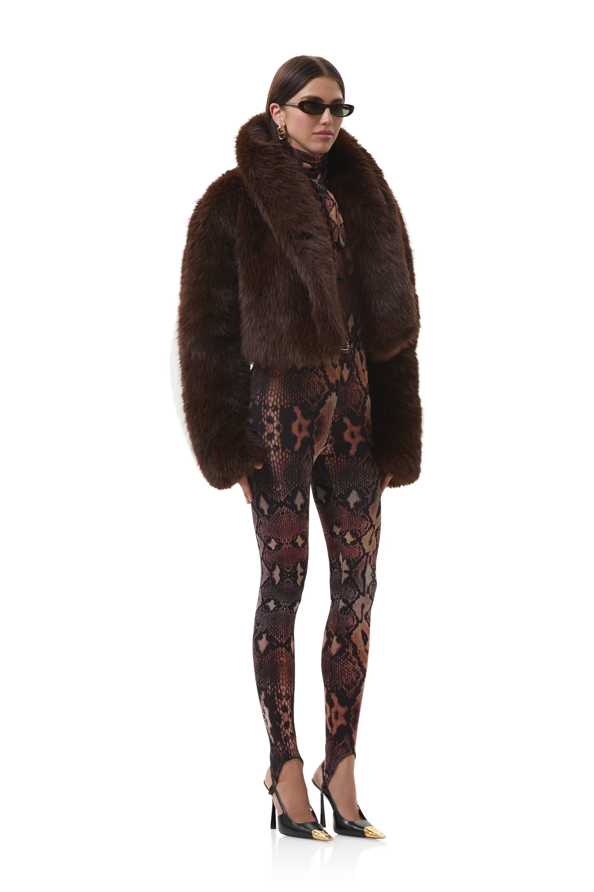 Stephanie Fur Jacket - Java - Image 3