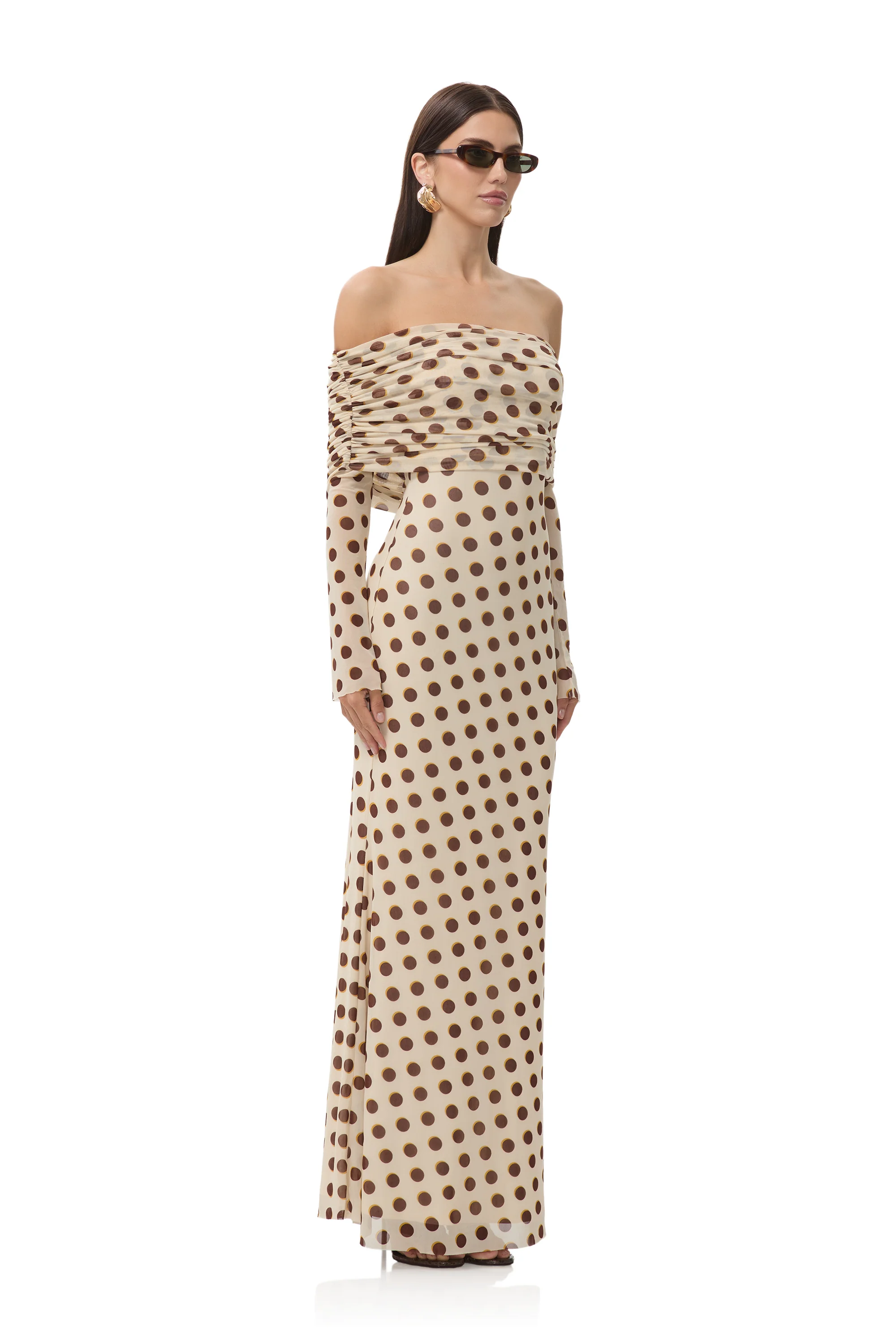 Thelma Dress - Gold Halo Dot - Image 3