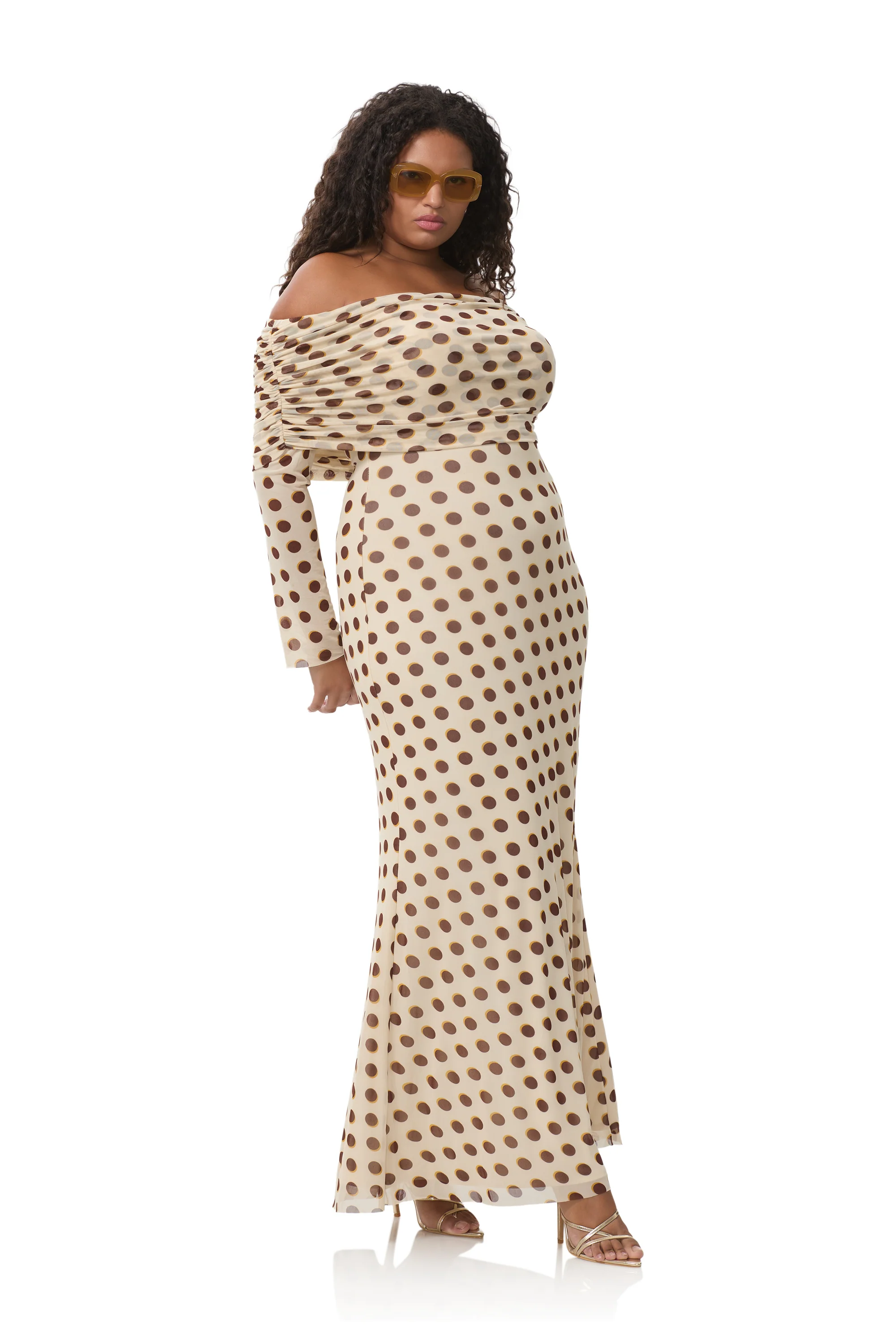 Thelma Dress - Gold Halo Dot - Image 4
