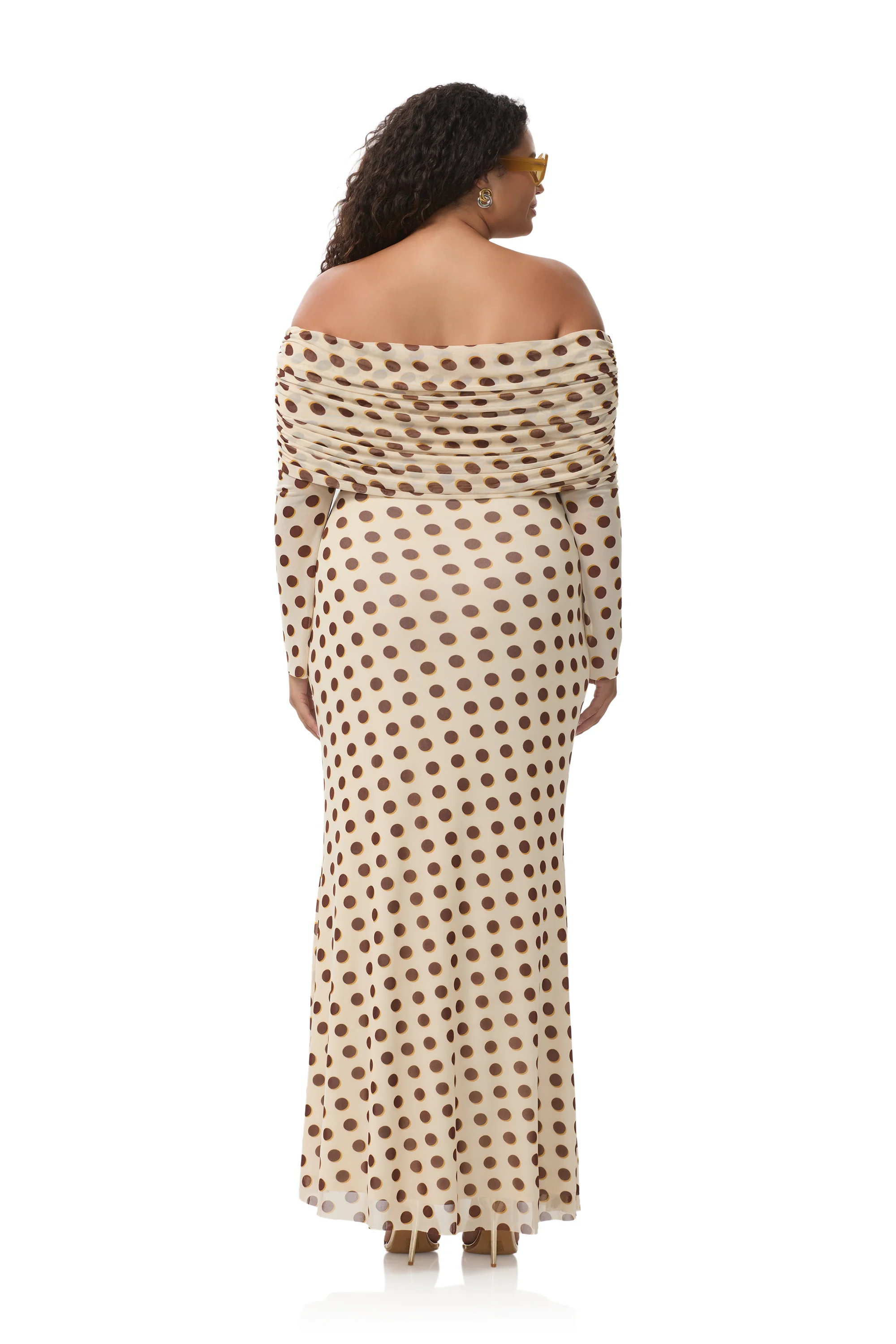 Thelma Dress - Gold Halo Dot - Image 8