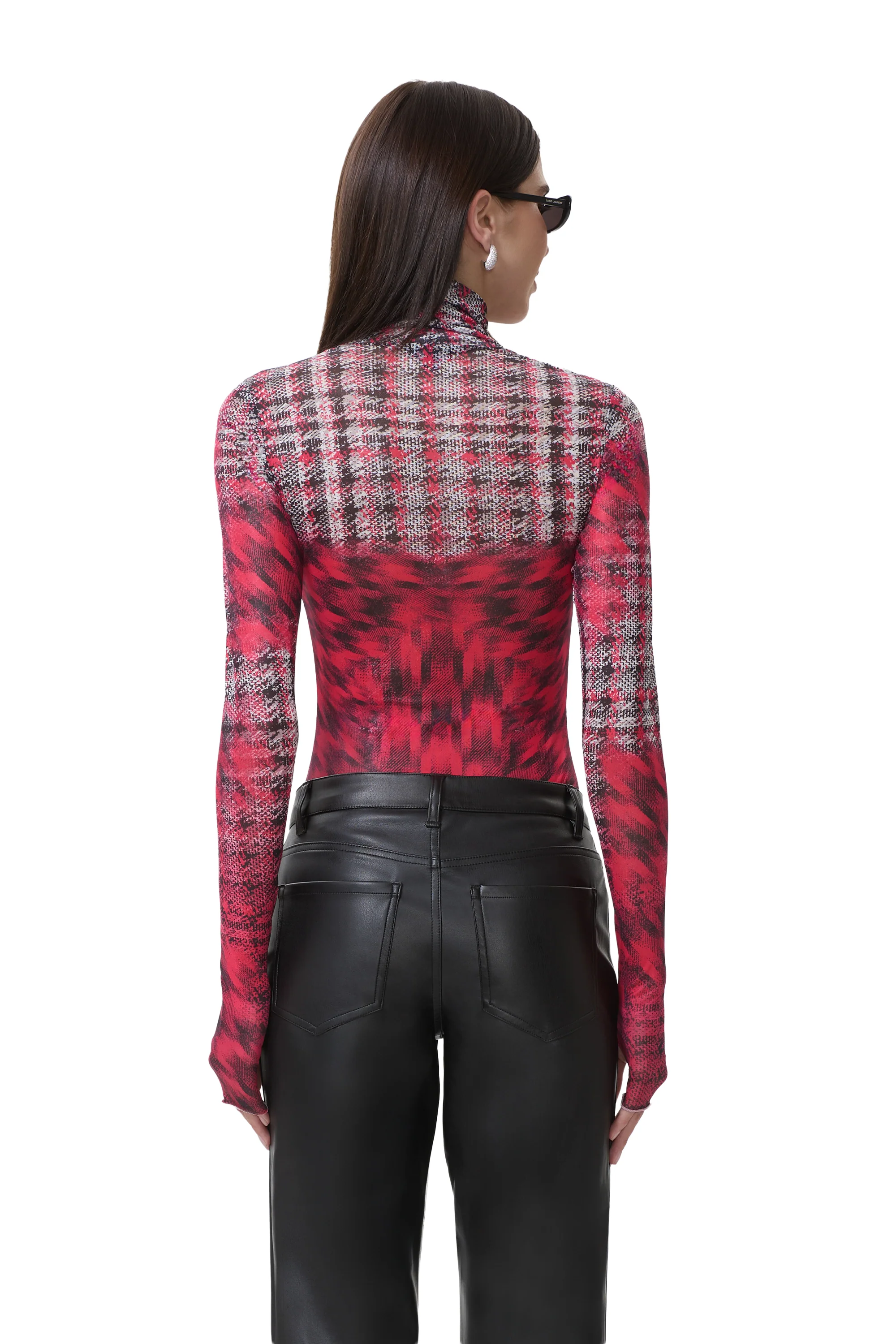 Zadie Top - Ruby Houndstooth - Image 7